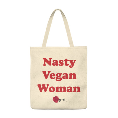 Nasty Vegan Woman Tote Bag - Roomy