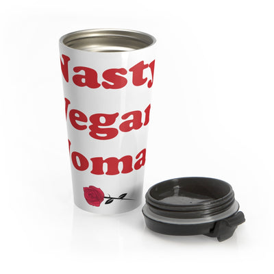 Nasty Vegan Woman Stainless Steel Travel Mug