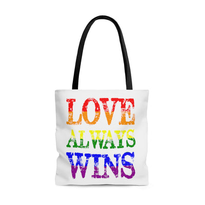 Love Always Wins AOP Tote Bag