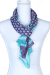 Polka Dots Pattern Sheer Oblong Scarf