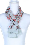 Floral Pattern Oblong Scarf